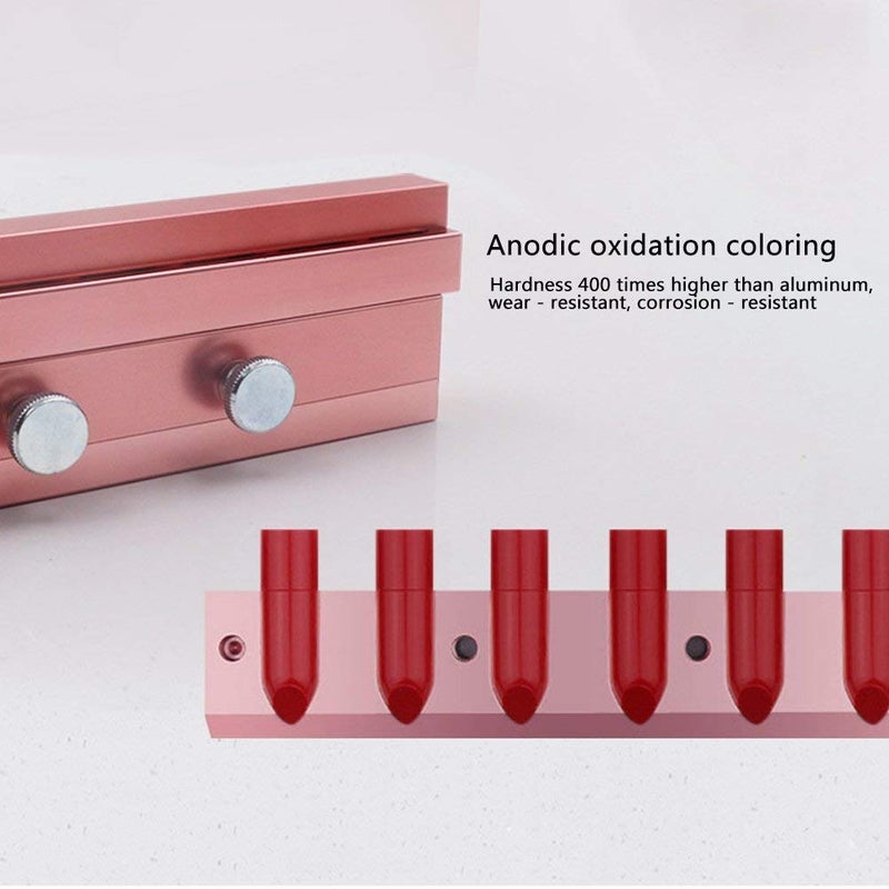 TOPINCN DIY Lipstick Kit, Lip Balm Maker Tool with Silicone for Homemade Cosmetics - Rose Gold Aluminum Alloy Dual-Use Lipstick Making Set - Image 3